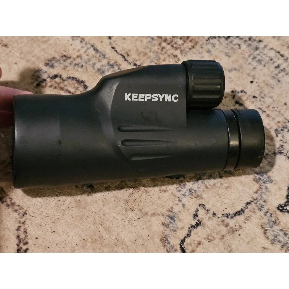 Keepsync 12x50 Monocular Telescope Waterproof BAK4 Prism Fully Multi-Coated Blk